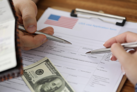 The start of the screening process for immigration status