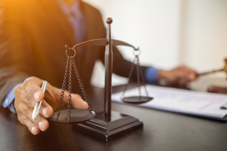 lawyer in law office