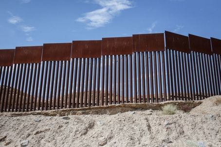 A general View of the US-Mexico Border Wall
